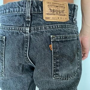 Levi’s Orange label Washed black denim